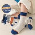 5 Pairs Baby Socks Spring Autumn New Cotton Socks Kids Sport Sock 1-14T Boys Letter Pattern