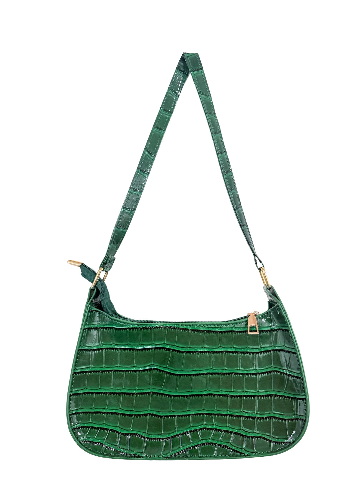 Vintage Patent Leather Shoulder Bag Fashion Women's Handbags Casual Designer Hobos Underarm Bag