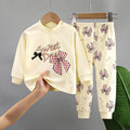 New Kids Boys Girls Pure Cotton Pajamas Cute Cartoon Long Sleeve Pyjamas Toddler Baby Autumn Sleepwear Children's Clothing Sets