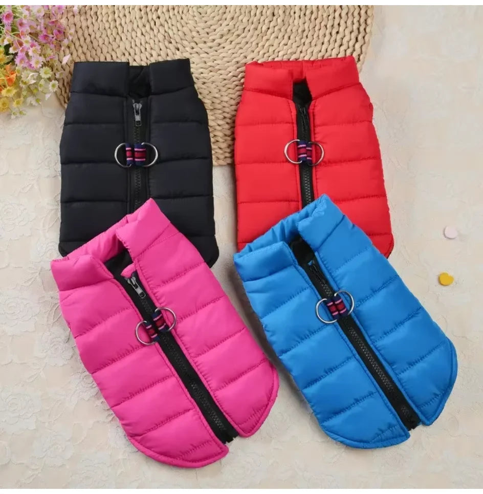 Winter Warm Pet Clothes For Small Dogs Windproof Pet Dog Coat Jacket Padded Clothing for Yorkie Chihuahua Puppy Cat Outfit Vest