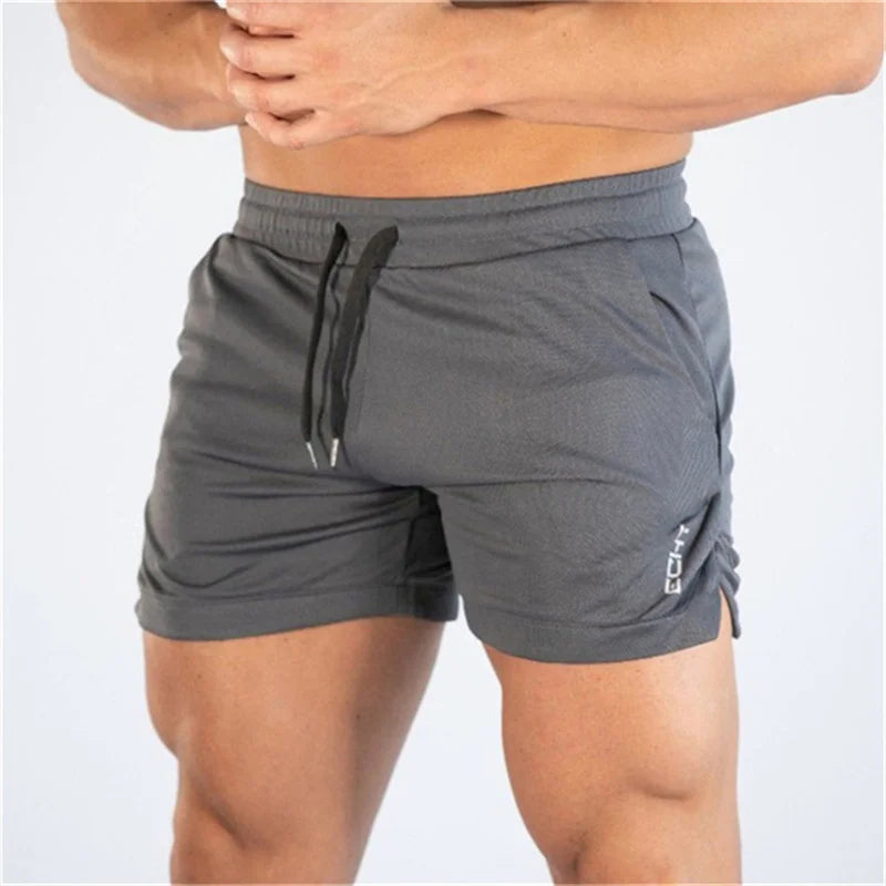 2025 NEW Fitness Sports Shorts Man Summer Gyms Workout Male Breathable Mesh Shorts Quick Dry Beach Short Pants Men Sportswear