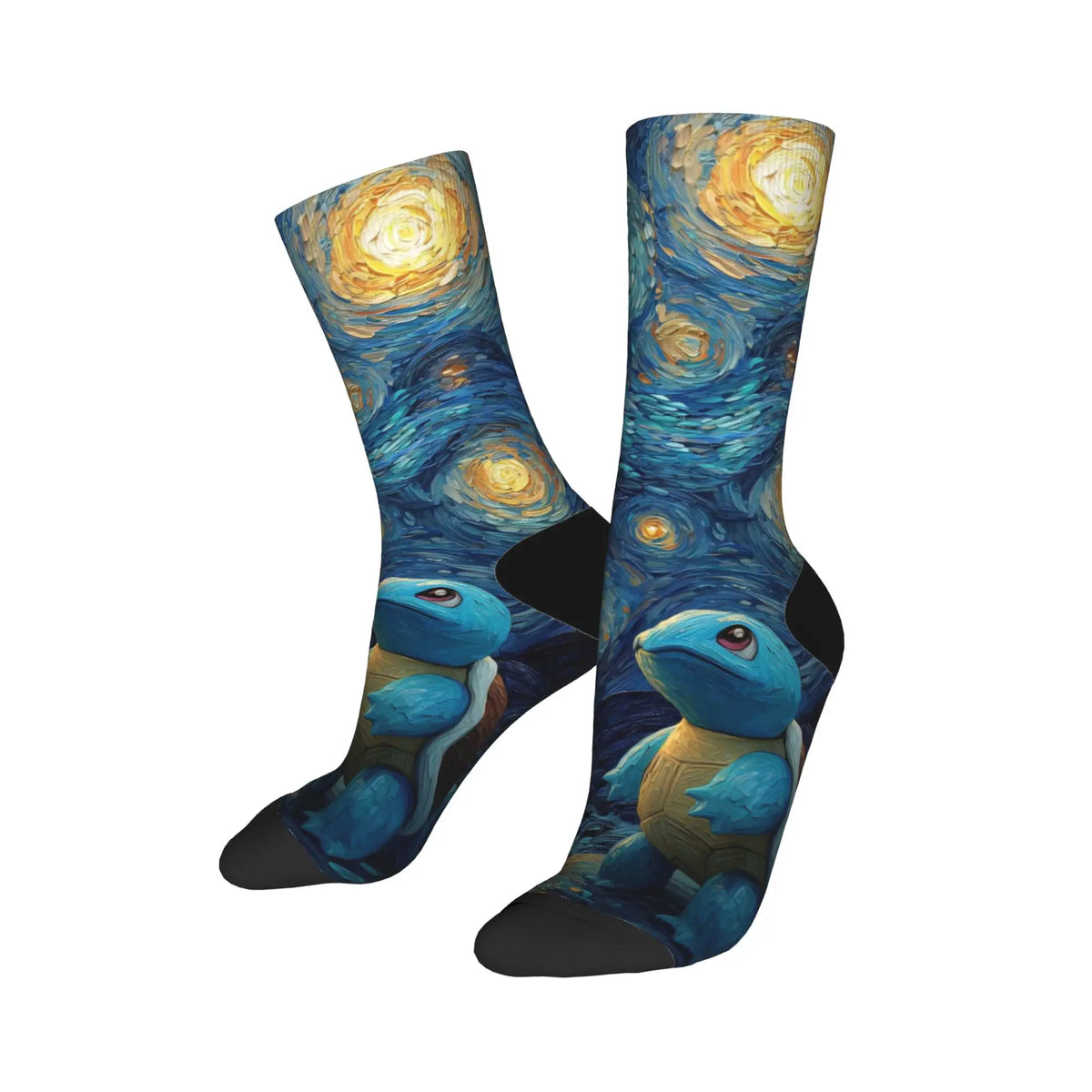 Happy Funny Male Men Socks Harajuku P-Pokemons Bulbasaur Sock Skateboard Women's Stockings Spring Summer Autumn Winter