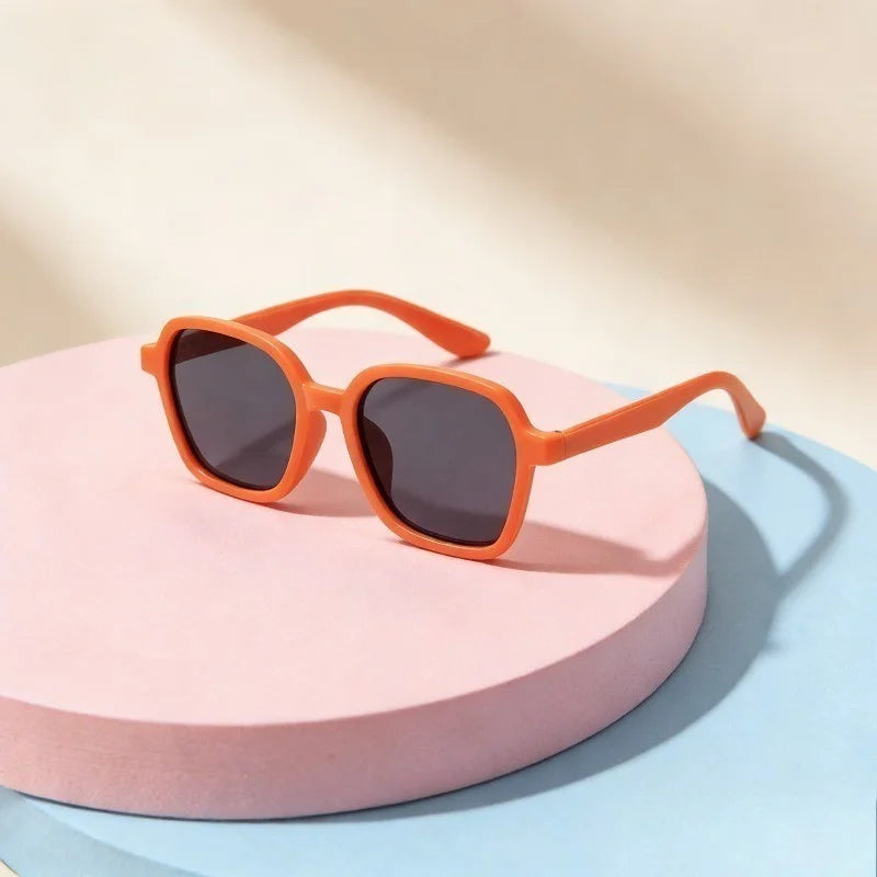 Korean Cute Children's Sunglasses 1-8 Years Old Beach Shading To Prevent Outside Children's Mirror Sunglasses Female