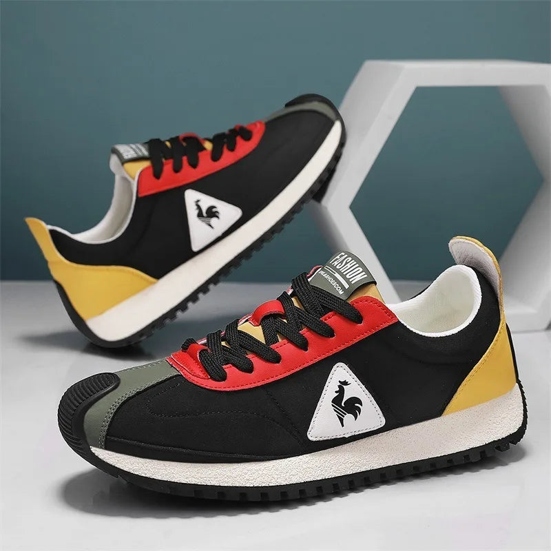 2026New Men's Shoes Fashion Leather Casual Shoes Luxury Tennis Training Shoes Outdoor Sport Running Footwear Men Sneakers Tenis