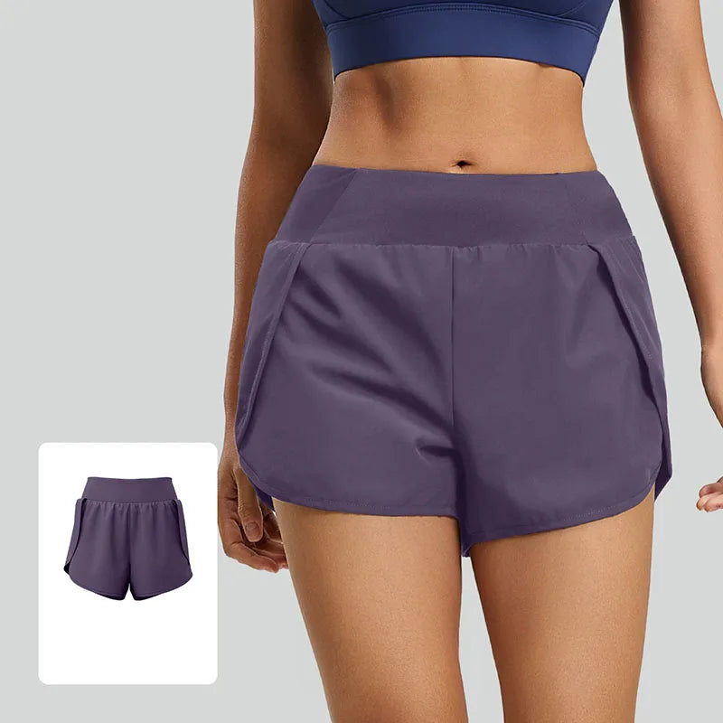 Women's Sports Shorts  Anti Chafe High Waist Running Shorts Lightweight Breathable Gym Workout Fitness Casual Short Pants