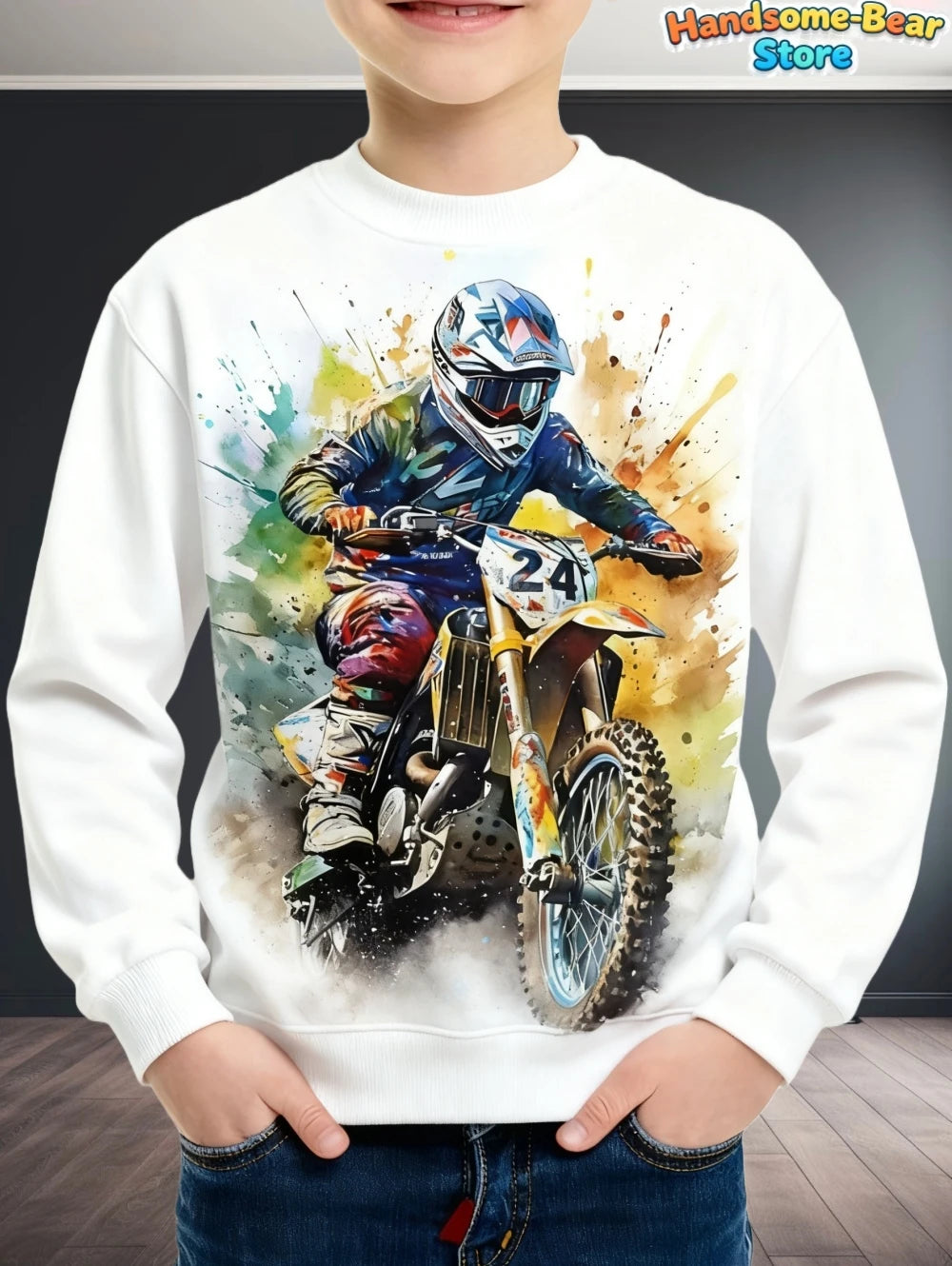 Kids Clothes Boys Sweatshirt Long Sleeve Stylish Car Racing Graphic Children Hoodies Autumn Casual Streetwear Loose Boys Clothes