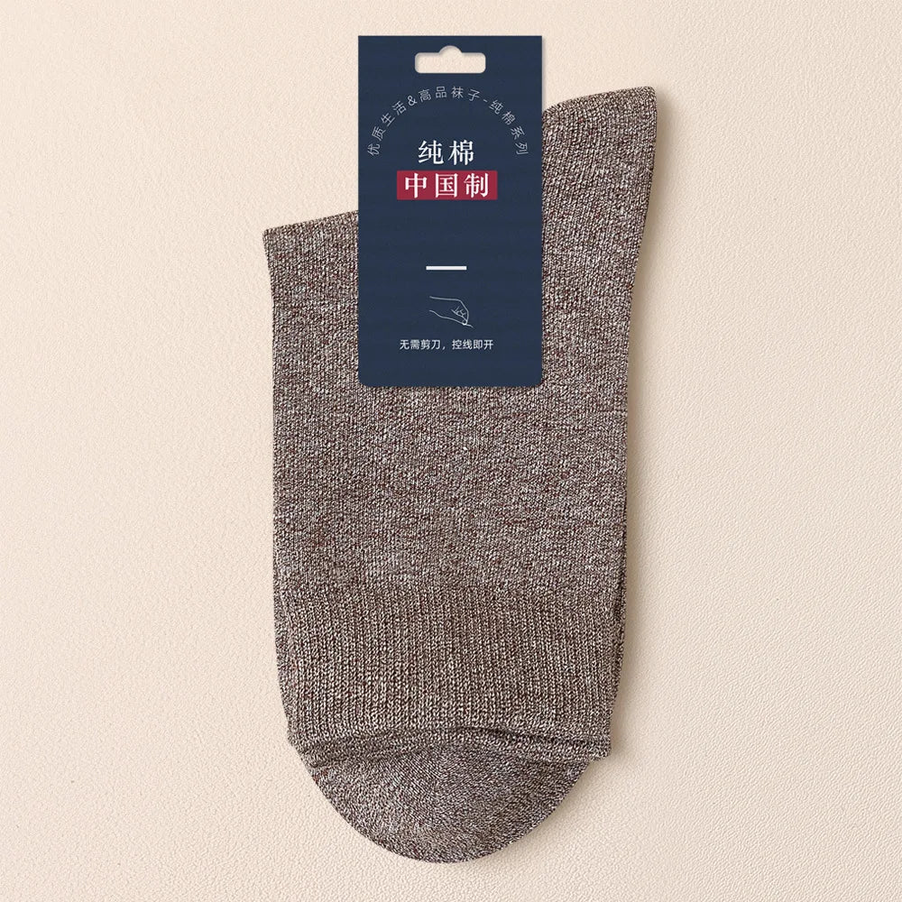 Sports Male Sock Winter Socks for Men Cotton Spring and Autumn Gift Solid Color Man Funny Long White Men's Short Cycling