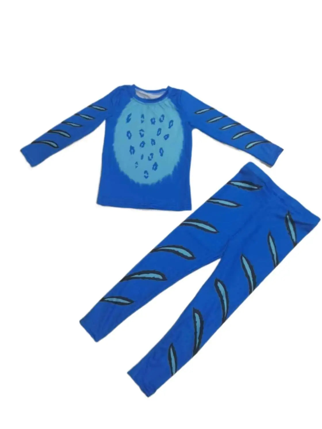 Girls Demon Pop Cosplay Devil Tattoo Pajamas Kid Pants Long Sleeve Pajamas Set Halloween Boys Girls Pajama