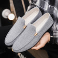 Men's Simple Solid-Color Loafers, Comfortable, Soft, Versatile, and Easy to Slip on