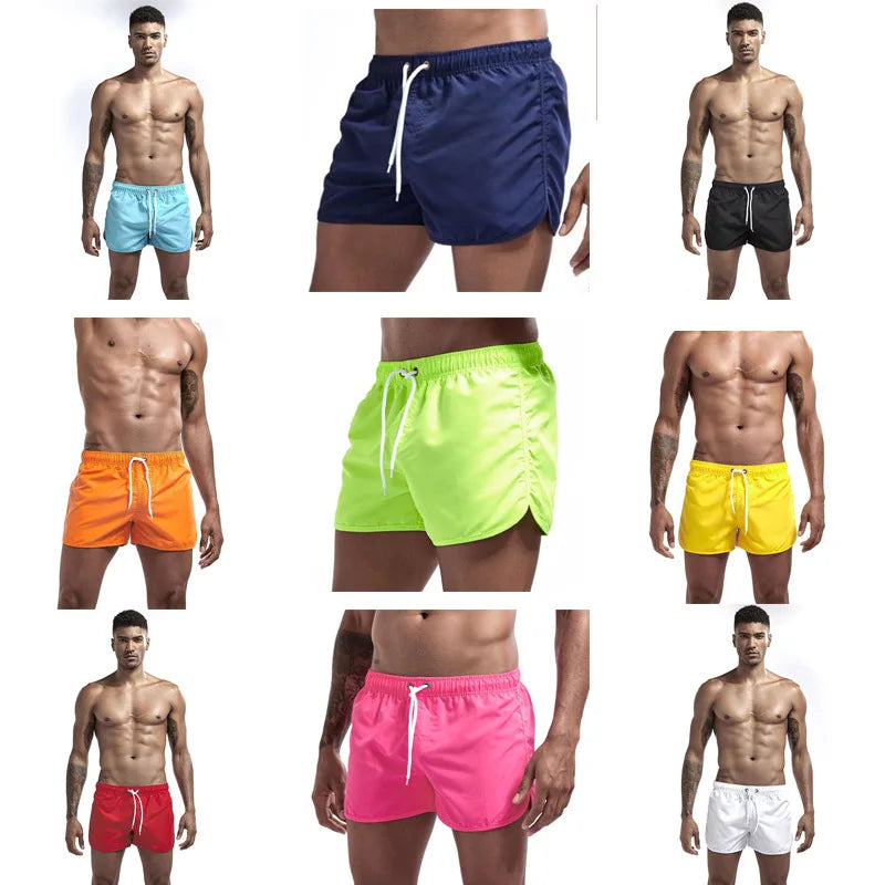 Shorts for Mens 2025 Summer Men's Swimwear Shorts Brand Beachwear Sexy Swim Trunks Men Swimsuits Low Waist Breathable Beach Wear