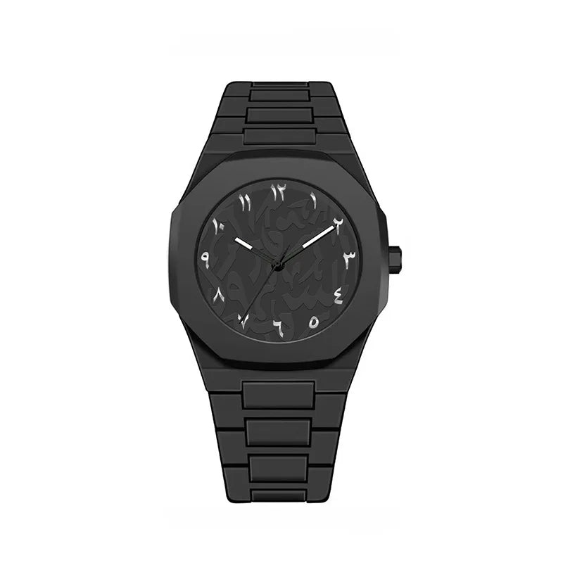 Middle Eastern Popular Sports Watches for Men and Women Dopamine Quartz Watches Niche Fashion Waterproof Stainless Steel