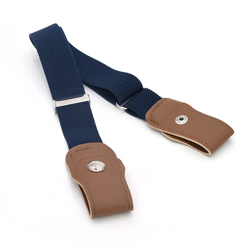 Girls and Boys Elastic Jeans Belt Without Buckle Kids Easybelt Adjustable Stretch Strap Fashion Student Waistband Belts