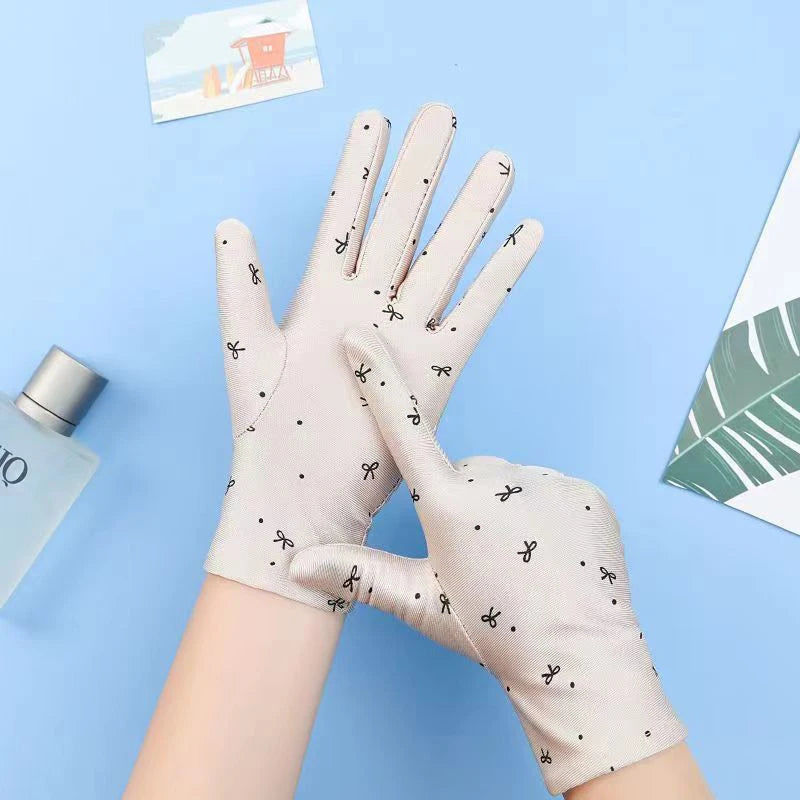 Summer Gloves for Women: Breathable Driving Mitten, Sunscreen Protection, for Girls.