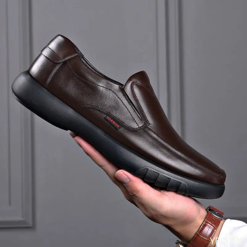 spring autumn New Men's loafers Business Casual non slip leather Shoes Soft soled comfort dad shoe Fashion versatile flats Homme