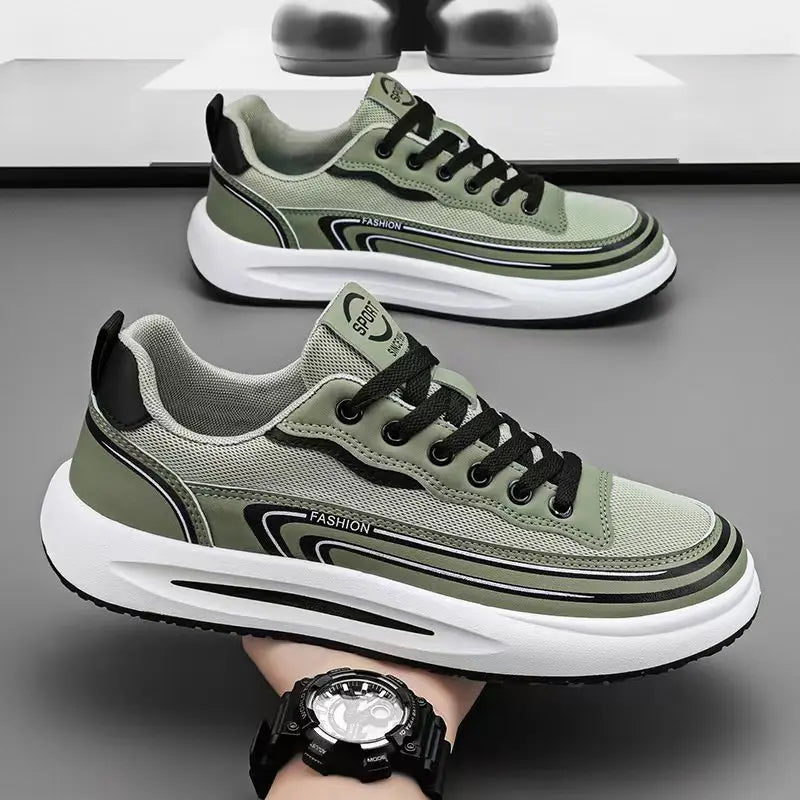Mens Casual Sport Shoes Loafers Summer Breathable Mesh Tennis Sneakers Outdoor Non‑Slip Lightweight Running Shoes Zapatos Hombre