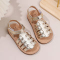Sandalias Fashion Girls' Shoes 2026 Summer New Kids Sandals Comfort Non Slip Flat Girls' Beach Shoes Retro Child Roman Sandals