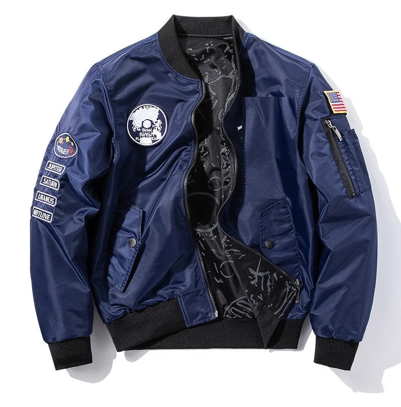 Men's Jacket Fashion Street Wear Flying Jacket Men's Sports Jacket Coat Autumn And Winter Loose Printing Jacket Brand Clothing