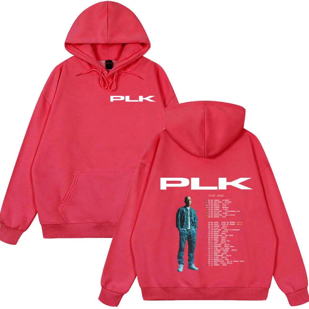 Rapper PLK Tour 2026 Hoodies Men Women Clothing Fashion Hip Hop Style Sweatshirts Casual Loose Long Sleeve Pullovers Streetwear
