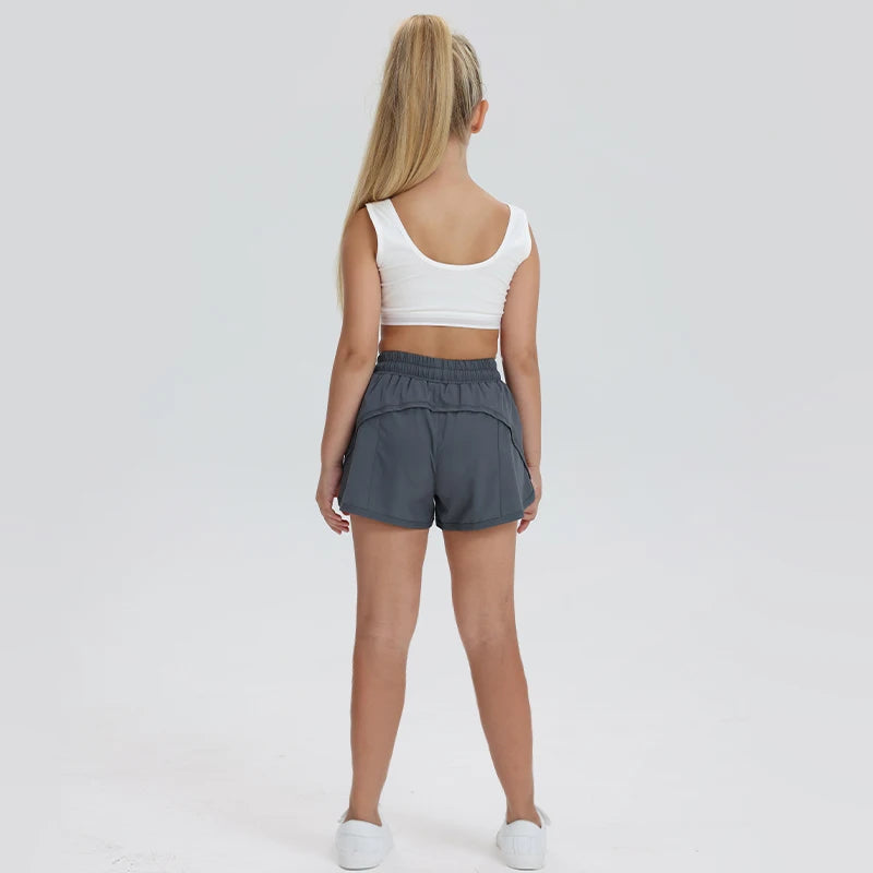 Girls' Sportswear Gym Clothing Wear Kids Yoga Pants 11 Year Old Girl Sport Clothes Junior Tennis Athletic Children Basket Pants
