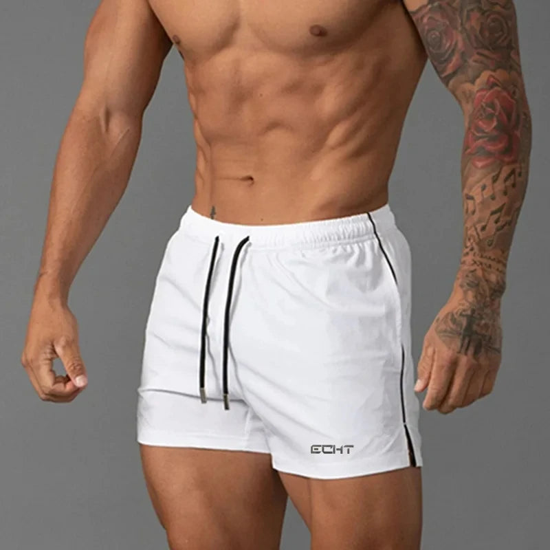 Men's Sportswear Breathable Quick Drying Bodybuilding Shorts Men's Gym Training Male Athletes Beach Shorts