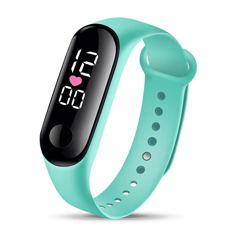 Candy Color Kids Children Watches Birthday Gift For Boy Girls Silicone Strap Watch LED Digital Kid Watch Fashion Sport Bracelet