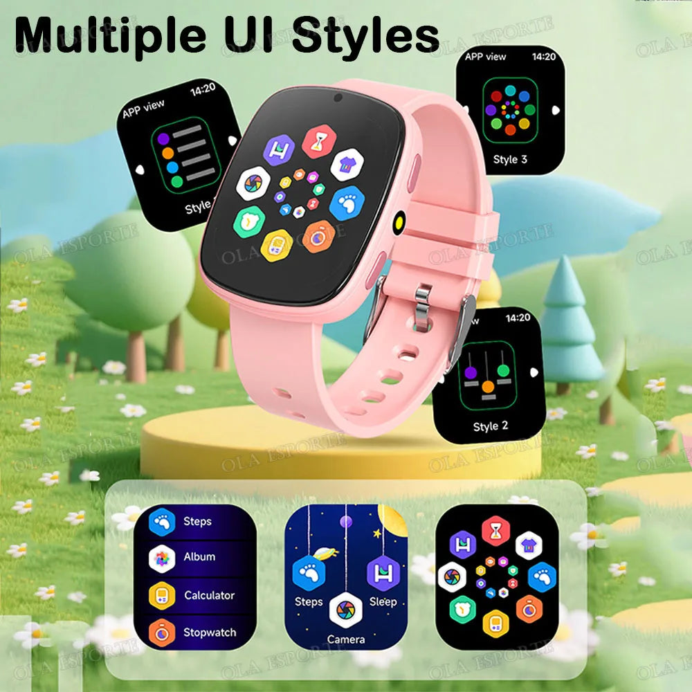Kids Games Smartwatch 1.56 ''HD Screen Camera 22 Interesting Games Sleep Monitor Alarm Clock Calculator Watch For Children Gifts