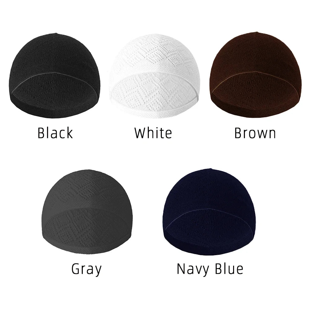Men Prayer Hats Unisex Winter Warm Knitted Beanie Cap Islam Jewish India Caps Musulman Arab Men's Kippah Homme Hat