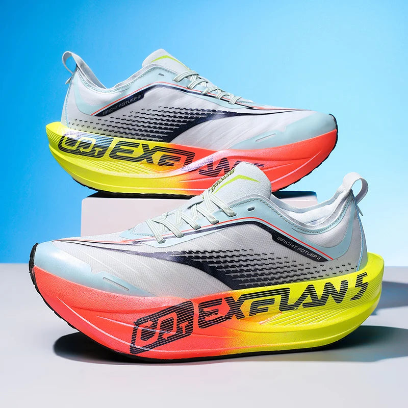Running Shoes Men Marathon Speciality Sports Carbon Board Breathable Lightweight Women's Comfortable Athletic Nonskid Sneakers