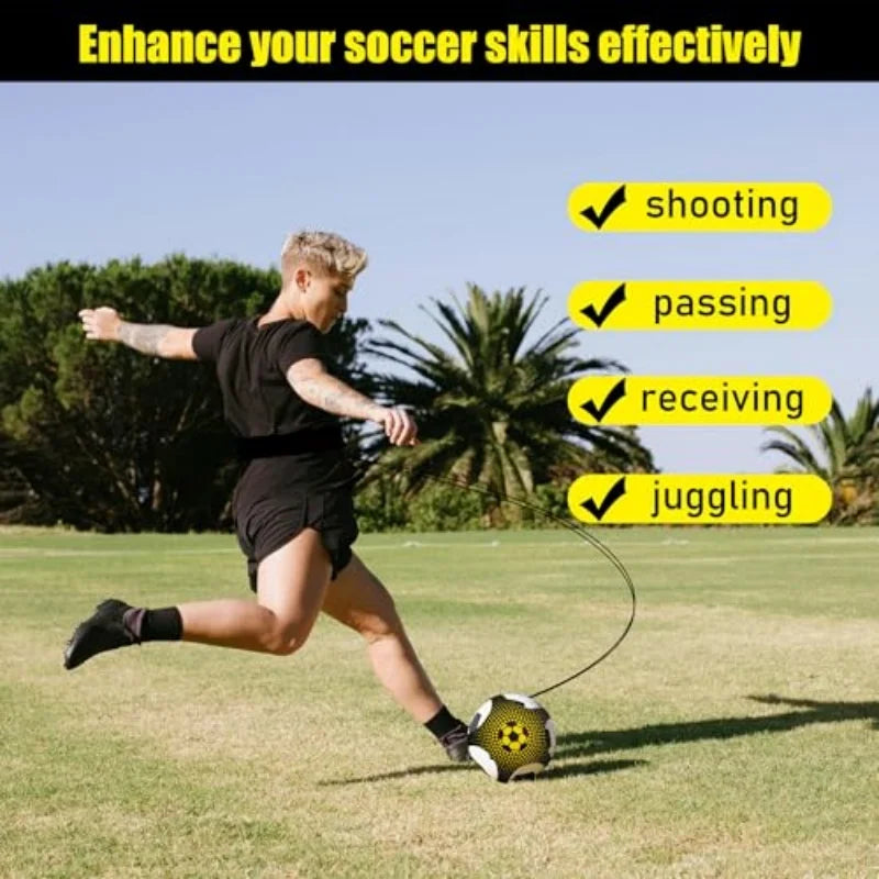 Football Training Belt Soccer Ball Kicking Belt for Adult Kids Solo Soccer Kick Trainer Mat Juggling Football Training Equipment