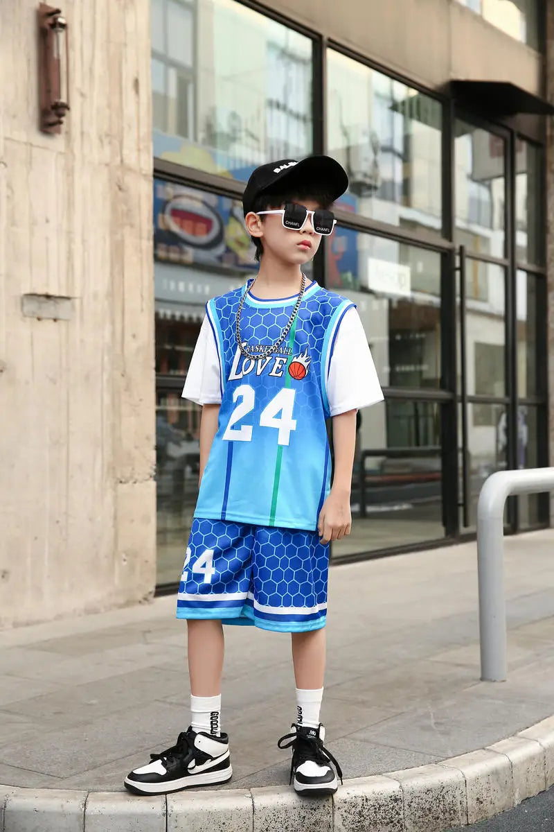 Children Team Training Uniform Kids Basketball Jersey Quick-drying Boy and Girls Comfortable Shirt  Child Sportswear Tracksuits