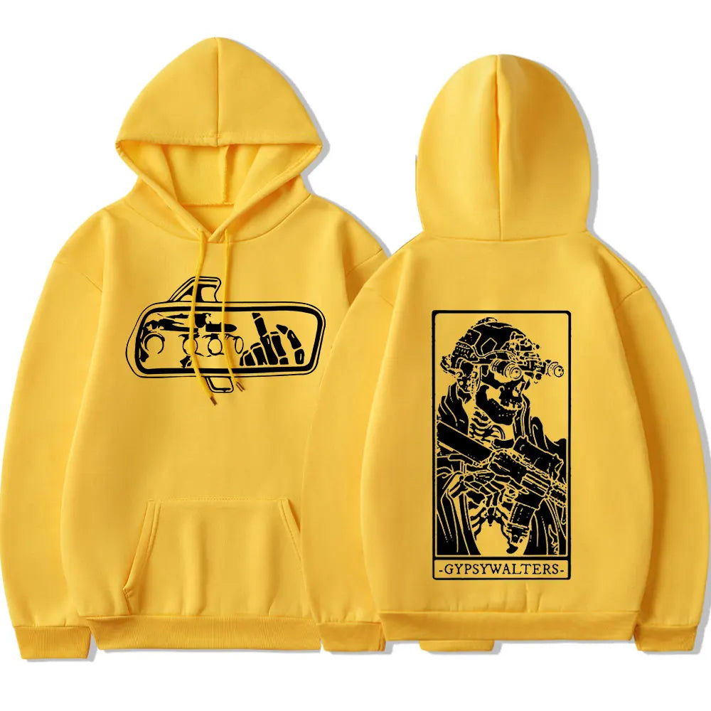 Forward Observations Group GYPSYWALTERS Hoodie Men's Vintage Skeleton Graphic Hooded Sweatshirts Oversized Hoodies Streetwear