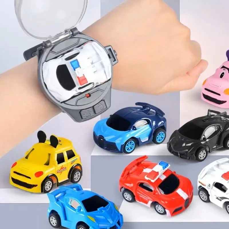 Kids Mini Watch Remote Control Car Toy 2.4Ghz RC Wrist Watch Racing Car USB Rechargeable Cute Mini Car