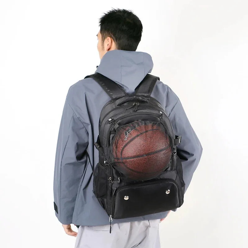 Basketball Backpack Large Sports Equipment Bag with Ball Holder & Shoe Compartment Sport Bags for Soccer, Volleyball,Gym, School