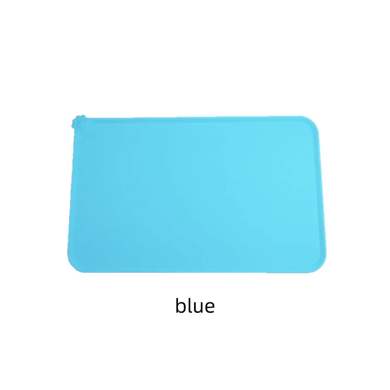 Pet Placemat Cat Dog Feeding Mat Silicone Waterproof Non Slip Food Grade Bowl Pad Easy To Clean Indoor Outdoor Pet Supplies