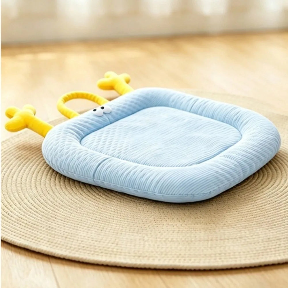 Pet Sleeping Pad Nonslip Dog Ice Beds Soft Comfortable Pet Cooling Mat Breathable Cool Mattress Summer
