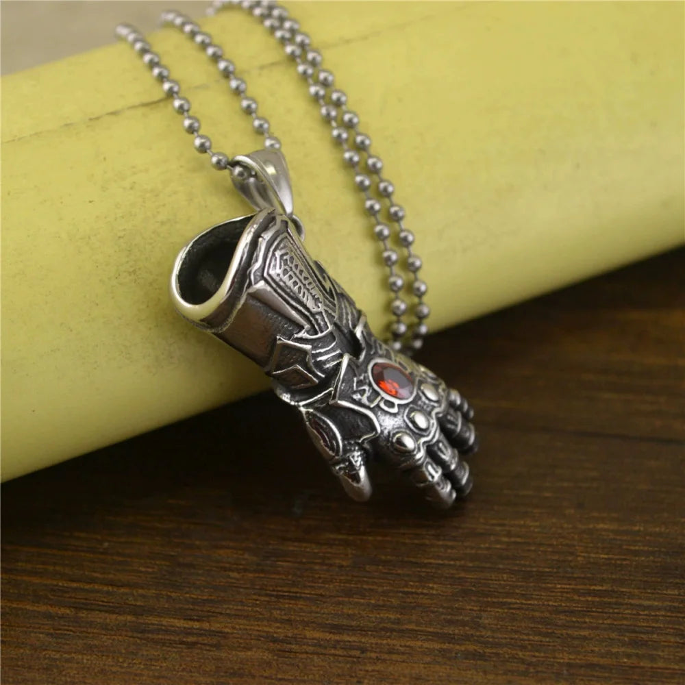 European and American male-led glove necklace street party gift Valentine's day pendant jewelry trend