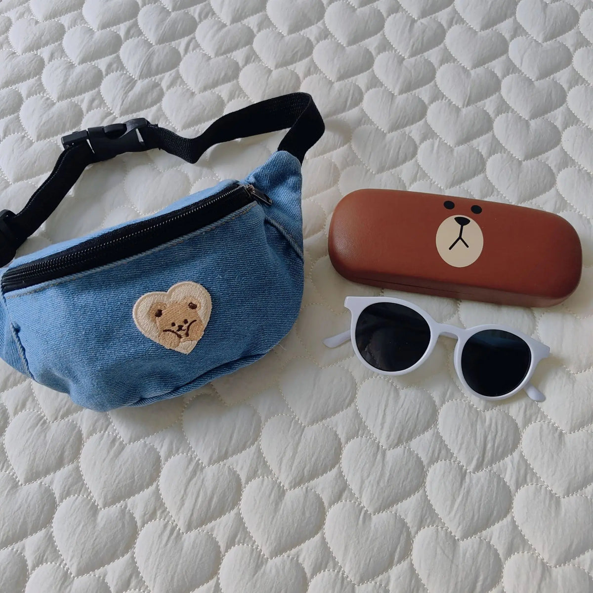 Denim Waist Bag for Kids Fashion Fanny Pack for Little Boy Girls Children's Bum Bag Lightweight Chest Bag Cool Shoulder Bags