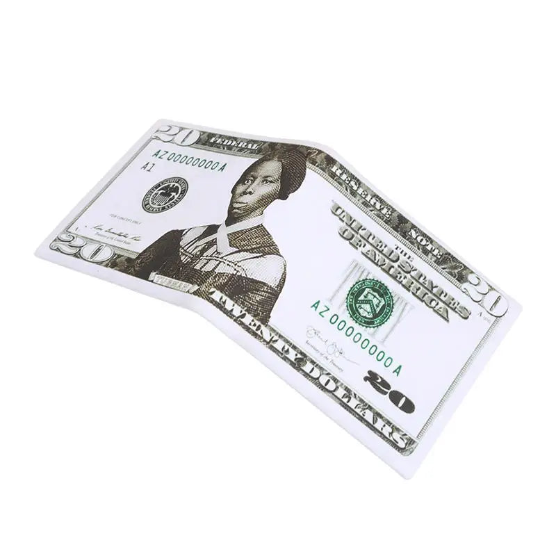Men's Wallets With US Dollar Pattern Male PU Leather Wallet With Card Holder Coin Pocket Purse Fashion Large Capacity Purse Bag