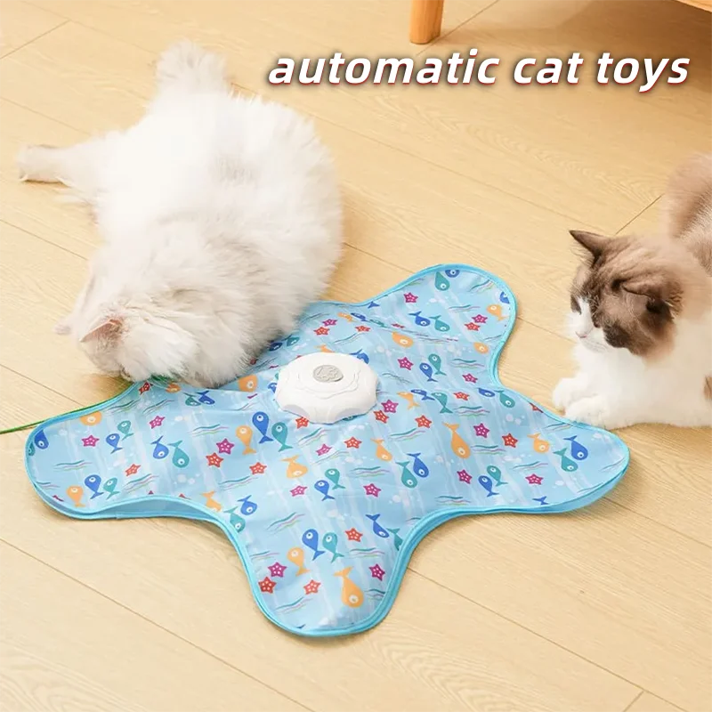 Electric Cat Turntable Pet Toy Self-Stimulating and Relieving Boredom Automatic Intelligent Cat Funny Stick Sports Consumption