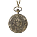 Retro nostalgic classical carved Zinc alloy case flip cover women men pocket watches necklaces hanging watches quartz watch