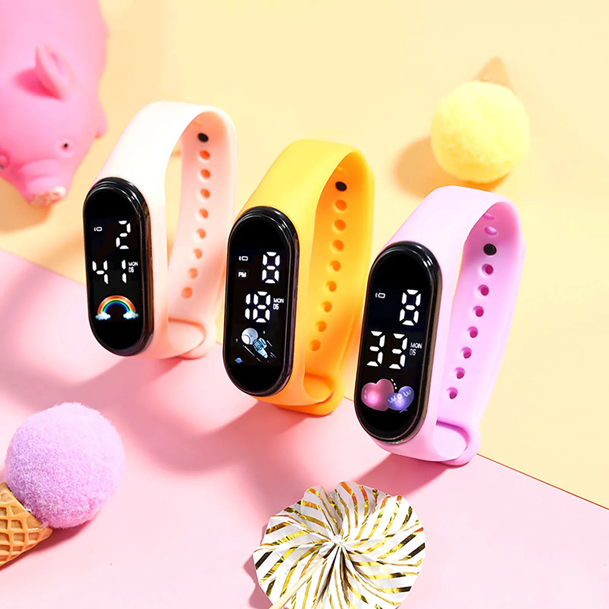 Kids Wristwatch Children Watch Led Wristband Watch Kids Waterproof Led Wristband Watch Silicone Digital Kids Watch Colorful 2026