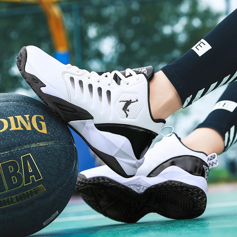 Parent-child high-quality sports shoes four seasons soft sole anti-slip basketball shoes fashion men's light breathable sneakers