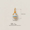 New Fashion Cartoon Small Animal Accessories Pet Dog DIY Necklace for Women Girls Cute Enamel Little Dog Necklace DIY Accessory