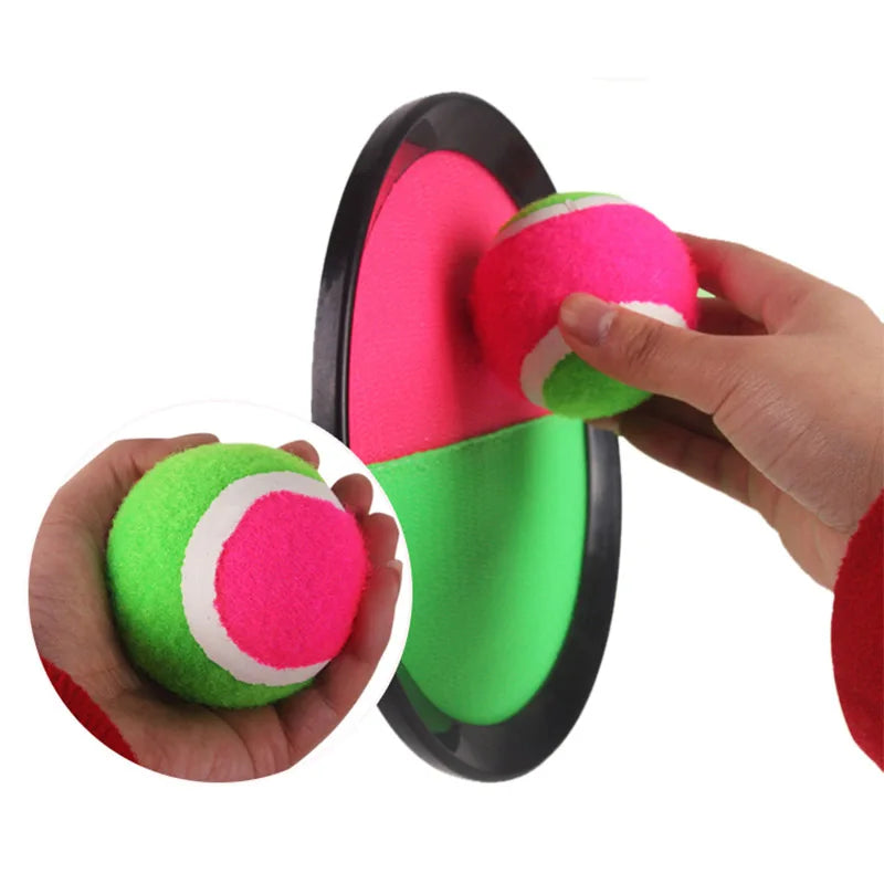 1Set Kids Sticky Ball Toy Set Outdoor Sports Catch And Throw Game Parent-Child Interactive Throw And Catch Outdoor Toys