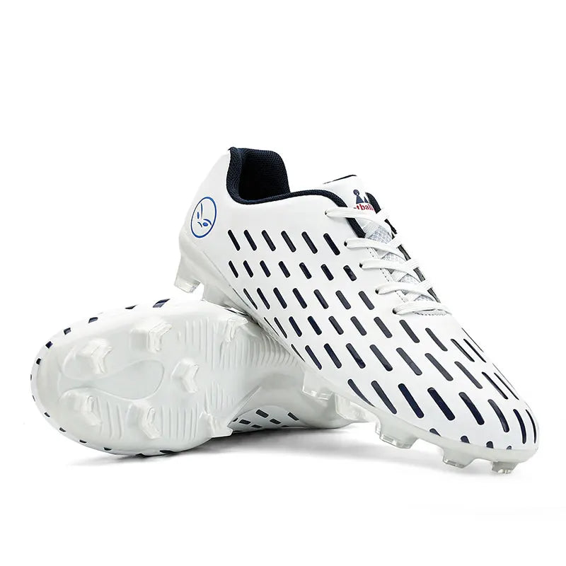 New Children Football Soccer Boots Soccer Shoes Kids Boy Girl Sneakers New Leather High Top Soccer Cleats Training Men