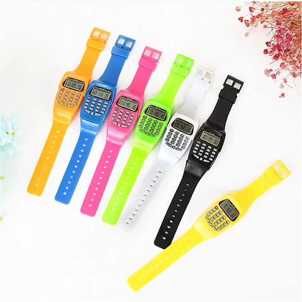 Classic Children Watch For Kids LCD Screen Date Electronic Watch Wrist Watch Electronic Calculator Calculator Watch