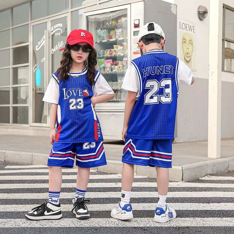Children Team Training Uniform Kids Basketball Jersey Quick-drying Boy and Girls Comfortable Shirt  Child Sportswear Tracksuits