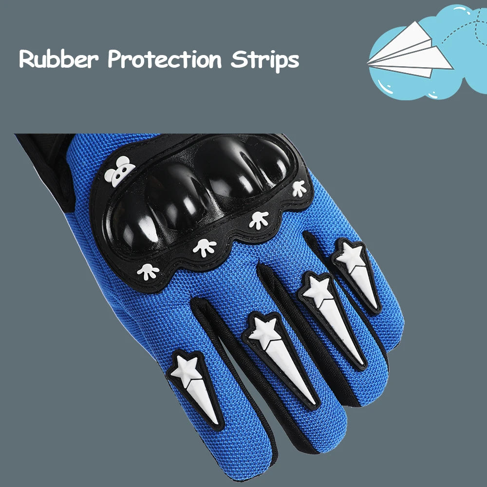 Children's Sports Gloves Cycling Hard-Shell Safety Boy Girl Non-slip Scooter Fall Protection Balance Bike Kids Gloves Ages 5-12