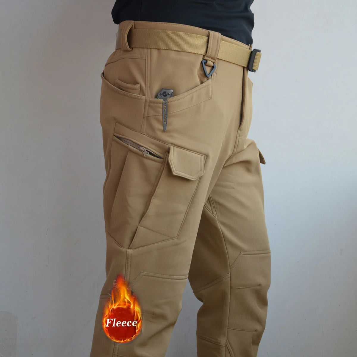 Stretch Waterproof Pants Men Casual Winter Thick Warm Fleece Shark Skin Trousers Male Windbreaker Sweatpants Mens Tactical Pants