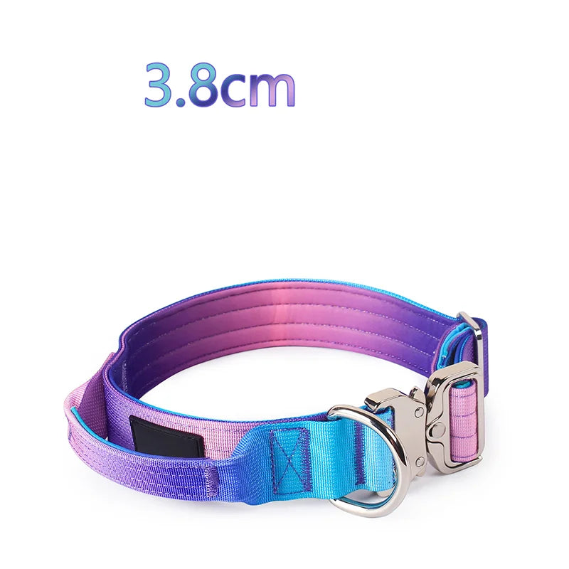 Tactical Dog Harness Dog Collar Leash-No-Pull Pet Harness Vest for Medium& Large Dogs Outdoor Training Anti-Escape Pet harness